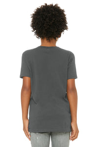 BELLA+CANVAS  Youth Jersey Short Sleeve Tee - Asphalt Back