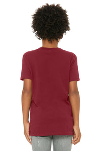 BELLA+CANVAS  Youth Jersey Short Sleeve Tee - Cardinal Back