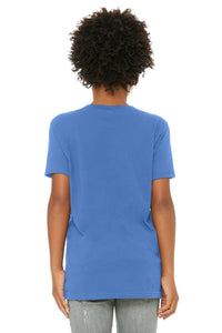 BELLA+CANVAS  Youth Jersey Short Sleeve Tee - Columbia Blue Back
