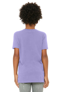 BELLA+CANVAS  Youth Jersey Short Sleeve Tee - Dark Lavender Back