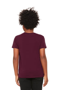 BELLA+CANVAS  Youth Jersey Short Sleeve Tee - Maroon Back