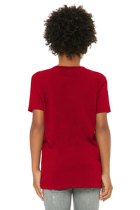 BELLA+CANVAS  Youth Jersey Short Sleeve Tee - Red Back