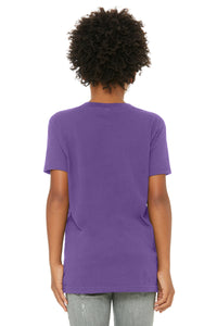 BELLA+CANVAS  Youth Jersey Short Sleeve Tee - Royal Purple Back