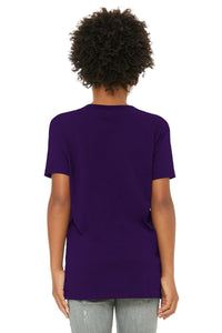 BELLA+CANVAS  Youth Jersey Short Sleeve Tee - Team Purple Back