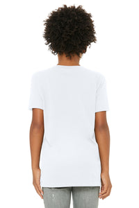 BELLA+CANVAS  Youth Jersey Short Sleeve Tee - White Back