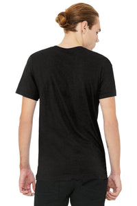 BELLA+CANVAS Unisex Heather CVC V-Neck Tee BC3005CVC - Black Heather Back