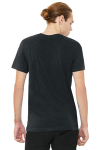 BELLA+CANVAS Unisex Heather CVC V-Neck Tee BC3005CVC - Dark Grey Heather Back