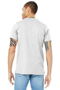 BELLA+CANVAS  Unisex Jersey Short Sleeve V-Neck Tee - Ash Back