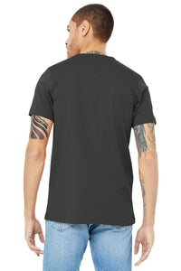 BELLA+CANVAS  Unisex Jersey Short Sleeve V-Neck Tee - Asphalt Back