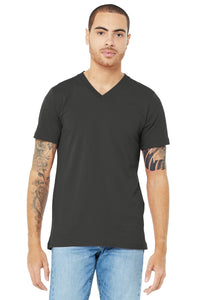 BELLA+CANVAS  Unisex Jersey Short Sleeve V-Neck Tee - Asphalt