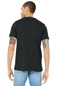 BELLA+CANVAS  Unisex Jersey Short Sleeve V-Neck Tee - Dark Grey Back