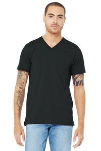 BELLA+CANVAS  Unisex Jersey Short Sleeve V-Neck Tee - Dark Grey