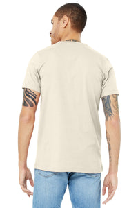 BELLA+CANVAS  Unisex Jersey Short Sleeve V-Neck Tee - Natural Back