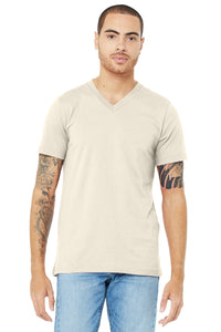 BELLA+CANVAS  Unisex Jersey Short Sleeve V-Neck Tee - Natural