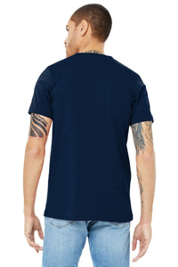BELLA+CANVAS  Unisex Jersey Short Sleeve V-Neck Tee - Navy Back