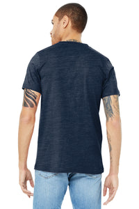 BELLA+CANVAS  Unisex Jersey Short Sleeve V-Neck Tee - Navy Slub Back