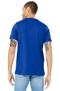 BELLA+CANVAS  Unisex Jersey Short Sleeve V-Neck Tee - True Royal Back