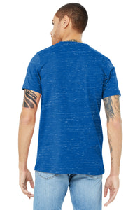 BELLA+CANVAS  Unisex Jersey Short Sleeve V-Neck Tee - True Royal Marble Back