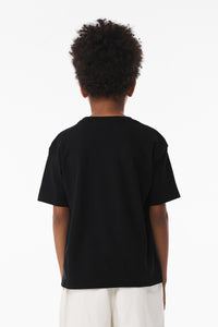 BELLA+CANVAS Youth 6-Ounce Heavyweight Tee BC3010Y - Black Back