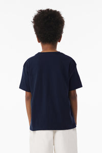 BELLA+CANVAS Youth 6-Ounce Heavyweight Tee BC3010Y - Navy Back