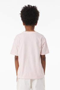 BELLA+CANVAS Youth 6-Ounce Heavyweight Tee BC3010Y - Soft Pink Back
