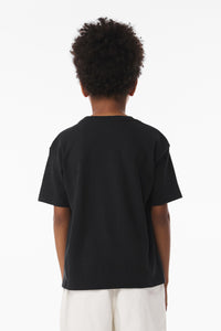 BELLA+CANVAS Youth 6-Ounce Heavyweight Tee BC3010Y - Vintage Black Back