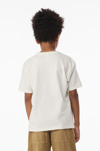 BELLA+CANVAS Youth 6-Ounce Heavyweight Tee BC3010Y - Vintage White Back