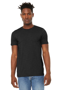 DISCONTINUED BELLA+CANVAS  Unisex Sueded Tee - Black Heather