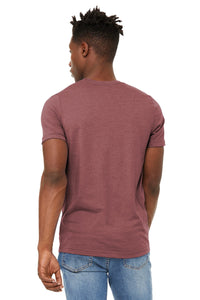 DISCONTINUED BELLA+CANVAS  Unisex Sueded Tee - Heather Mauve Back