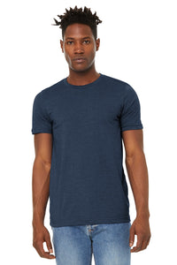 DISCONTINUED BELLA+CANVAS  Unisex Sueded Tee - Heather Navy