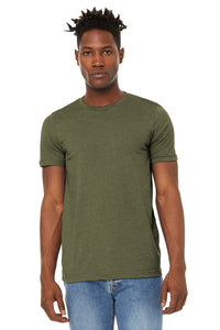 DISCONTINUED BELLA+CANVAS  Unisex Sueded Tee - Heather Olive