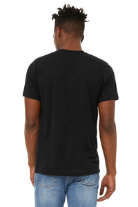 DISCONTINUED BELLA+CANVAS  Unisex Sueded Tee - Solid Black Blend Back