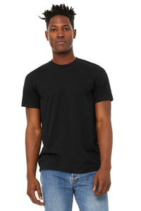 DISCONTINUED BELLA+CANVAS  Unisex Sueded Tee - Solid Black Blend