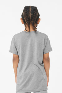 BELLA+CANVAS  Youth Triblend Short Sleeve Tee - Athletic Grey Triblend Back
