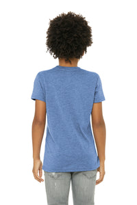 BELLA+CANVAS  Youth Triblend Short Sleeve Tee - Blue Triblend Back