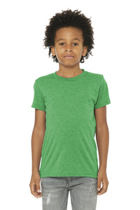 BELLA+CANVAS  Youth Triblend Short Sleeve Tee - Green Triblend