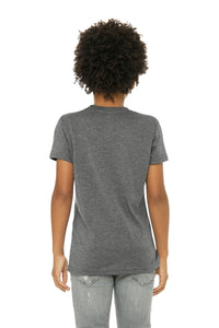 BELLA+CANVAS  Youth Triblend Short Sleeve Tee - Grey Triblend Back