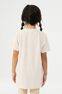BELLA+CANVAS  Youth Triblend Short Sleeve Tee - Oatmeal Triblend Back
