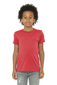 BELLA+CANVAS  Youth Triblend Short Sleeve Tee - Red Triblend