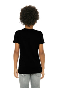 BELLA+CANVAS  Youth Triblend Short Sleeve Tee - Solid Black Triblend Back