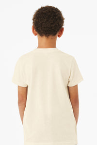 BELLA+CANVAS  Youth Triblend Short Sleeve Tee - Solid Natural Triblend Back