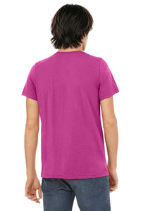 BELLA+CANVAS  Unisex Triblend Short Sleeve Tee - Berry Triblend Back