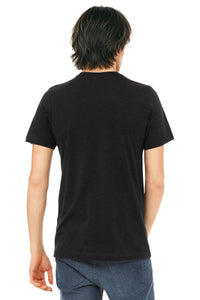 BELLA+CANVAS  Unisex Triblend Short Sleeve Tee - Black Heather Triblend Back