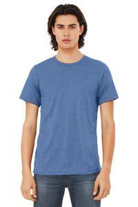 BELLA+CANVAS  Unisex Triblend Short Sleeve Tee - Blue Triblend