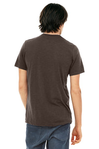 BELLA+CANVAS  Unisex Triblend Short Sleeve Tee - Brown Triblend Back