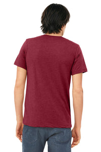 BELLA+CANVAS  Unisex Triblend Short Sleeve Tee - Cardinal Triblend Back