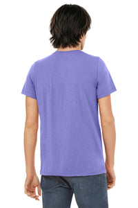 BELLA+CANVAS  Unisex Triblend Short Sleeve Tee - Dark Lavender Triblend Back