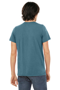 BELLA+CANVAS  Unisex Triblend Short Sleeve Tee - Denim Triblend Back