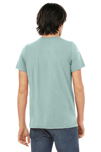 BELLA+CANVAS  Unisex Triblend Short Sleeve Tee - Dusty Blue Triblend Back