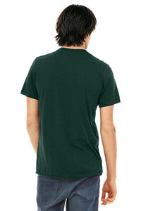 BELLA+CANVAS  Unisex Triblend Short Sleeve Tee - Emerald Triblend Back